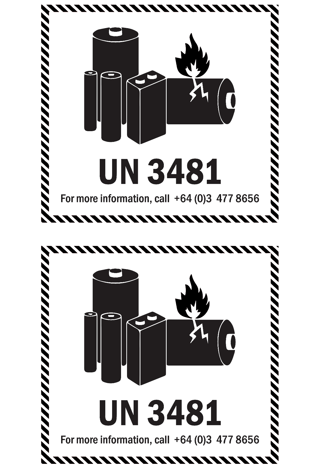 Free UN3481 Labels